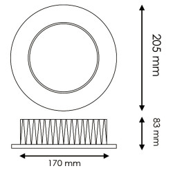 Foco Downlight LED Bless 30W  6000K