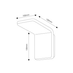 Aplique de pared LED Double White 10W  3000K