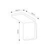 Aplique de pared LED Double White 10W  3000K