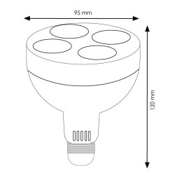 Bombilla LED E27 PAR30 35W  4500K