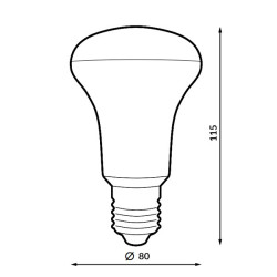 Bombilla LED E27 R80 12W  3000K