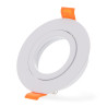 Aro basculante redondo blanco Serie Luxury  para GU10/MR16