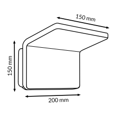 Aplique de pared LED Double White 20W  3000K