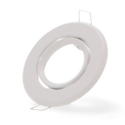 Aro basculante redondo blanco Serie Eco para GU10/MR16