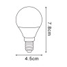 Bombilla LED SmartHome G45 6W  RGB+CCT