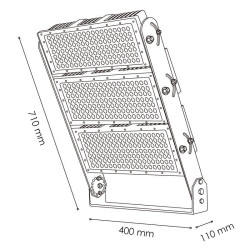 Foco Modular LED Stadium 750W 25º  6000K