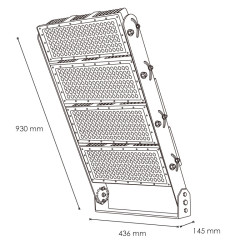 Foco Modular LED Stadium 1000W 25º  6000K