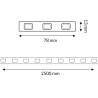 Cadena de 20 Módulos de 3 LED SMD 5730 12V 0.75W - DSC  6000K