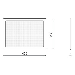 Carpeta Poster LED a 2 Caras A3 12V DC  6000K