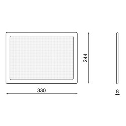 Carpeta Poster LED a 2 Caras A4 12V DC  6000K