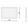 Carpeta Poster LED a 2 Caras A4 12V DC  6000K