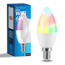 Bombilla LED SmartHome C37 6W  RGB+CCT