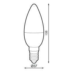 Bombilla LED SmartHome C37 6W  RGB+CCT