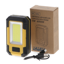 Linterna LED Surfled con Gancho e imán IP65 + Función Power Bank  6000K