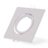 Aro basculante cuadrado blanco Serie Eco para GU10/MR16