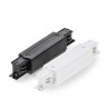 Conector con separador en línea para Carril trifásico  Negro