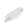 Conector con separador en línea para Carril trifásico  Blanco