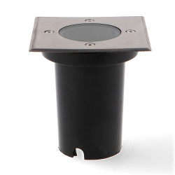 Foco empotrable GubBet para suelo IP67 Cuadrado con casquillo GU10