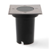 Foco empotrable GubBet para suelo IP67 Cuadrado con casquillo GU10