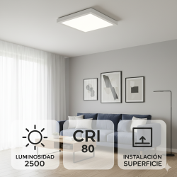 Panel de Superficie Serie Slim Cuadrado 25W  6000K
