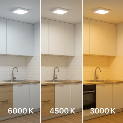 Panel de Superficie Serie Slim Cuadrado 25W  6000K