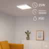 Panel de Superficie Serie Slim Cuadrado 25W  3000K