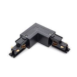Conector tipo L para carril trifásico  Blanco