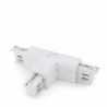 Conector tipo T para carril trifásico  Blanco