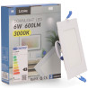 Panel LED Cuadrado Serie Slim 6W  4500K
