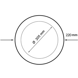Panel LED Circular Serie Slim 20W  6000K