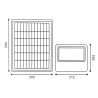 Foco Proyector Led Solar Milan 200W  6000K