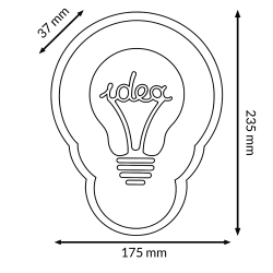Aplique de pared LED Bulb 22W - DSC  3000K