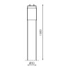 Tubo LED T8 1500 mm Stak 24W Cristal Conexión Un Lateral  4500K