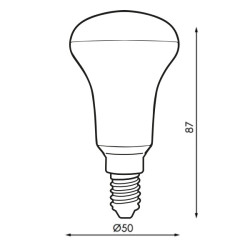 Bombilla LED E14 R50 6W  6500K
