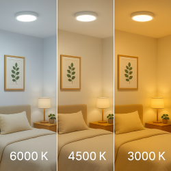 Panel de Superficie Serie Slim Circular 6W  6000K