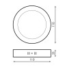 Panel de Superficie Serie Slim Circular 6W  4500K