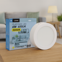 Panel de Superficie Serie Slim Circular 6W  4500K