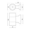 Aplique de pared LED Tube White 2X3W IP54  3000K