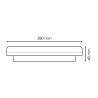 Plafón LED SmartHome RainBow 24W IP54 Wifi App CCT  CCT