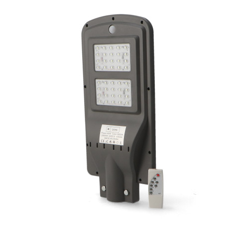 Farola Solar LED para Alumbrado Público 40W con Sensor - DSC  6000K