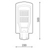 Farola Solar LED para Alumbrado Público 40W con Sensor - DSC  6000K