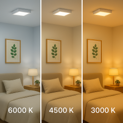 Panel de Superficie Serie Slim Cuadrado 12W  3000K