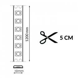 Kit Tira de LED 12V SMD Bed Lighting IP20 - 1.20 Metros - DSC  3000K