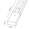 Carril Monofásico MaxPower - 2 metros  Blanco