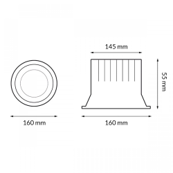 Downlight LED Luxtar 30W - DSC  4500K