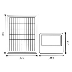 Foco Proyector Led Solar Milan 150W  6000K