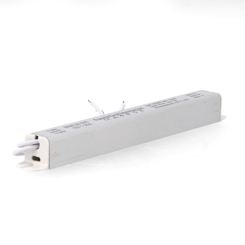Fuente de alimentación para tiras LED 15W 12VDC (Especial para perfiles)