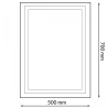 Espejo para Baño LED 15W Rectangular  CCT