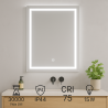 Espejo para Baño LED 15W Rectangular  CCT