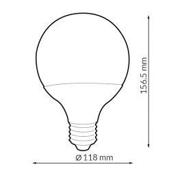 Bombilla LED E27 G125 20W  6000K
